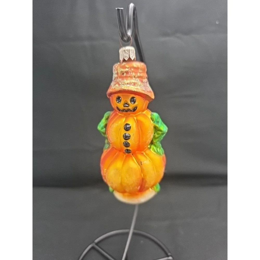 VTG 1999 Christopher Radko Leader of the Patch Jr Pumpkin Halloween Ornament